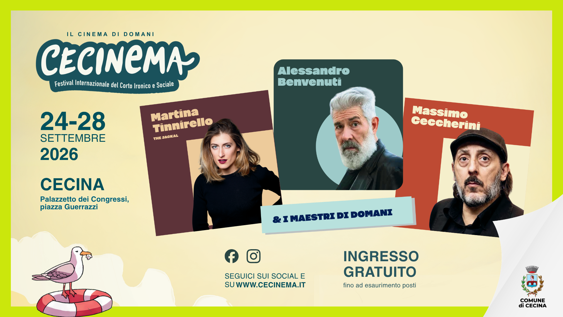 CECINEMA 2026 - Festival Internazionale del Corto Ironico e Sociale