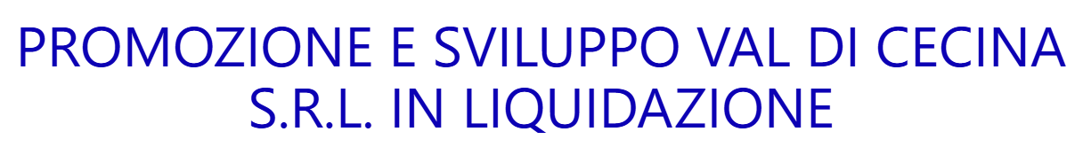 Promozione e sviluppo val di cecina srl in liquidazione